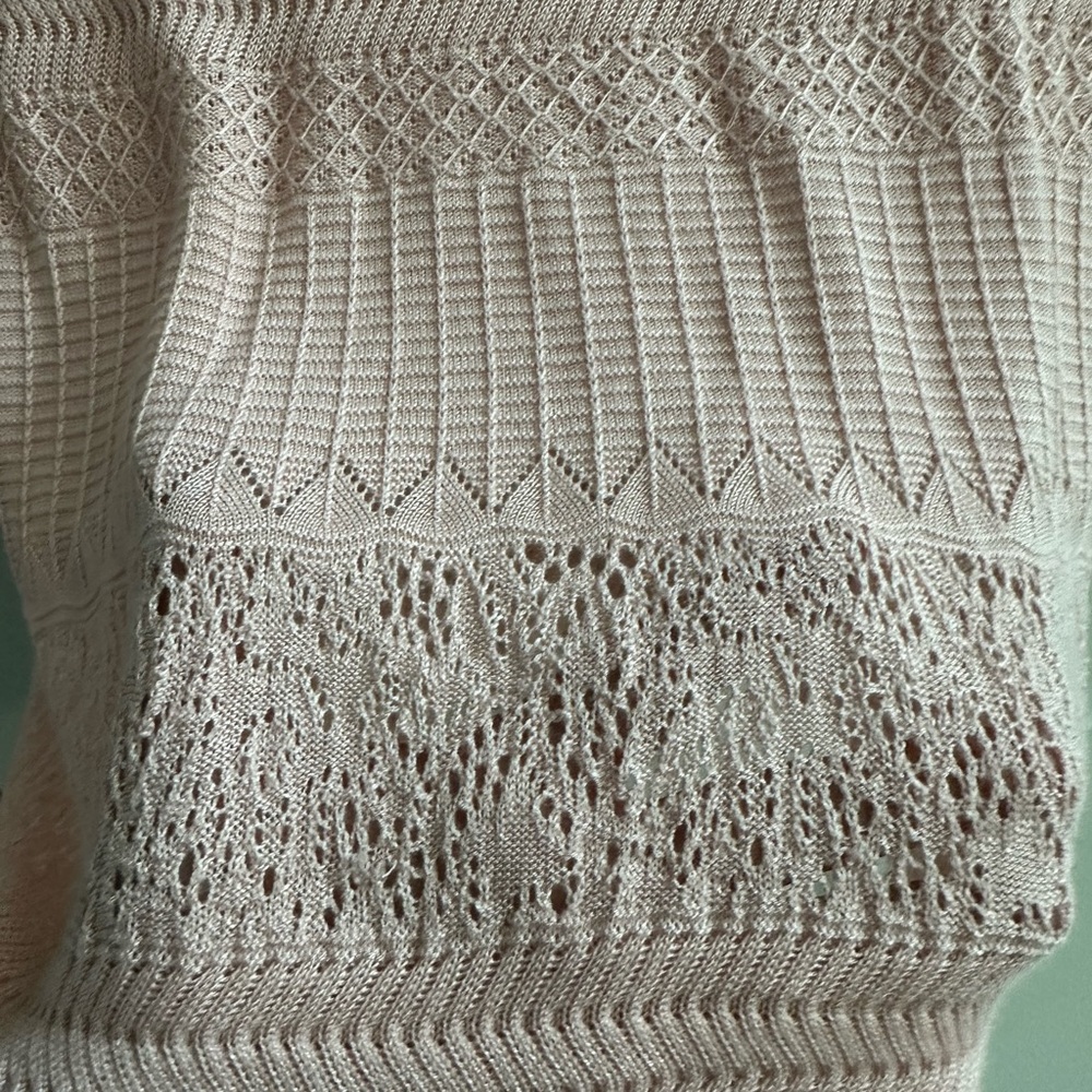 White House Black Market Blush Knit Sweater - Picture 9 of 9